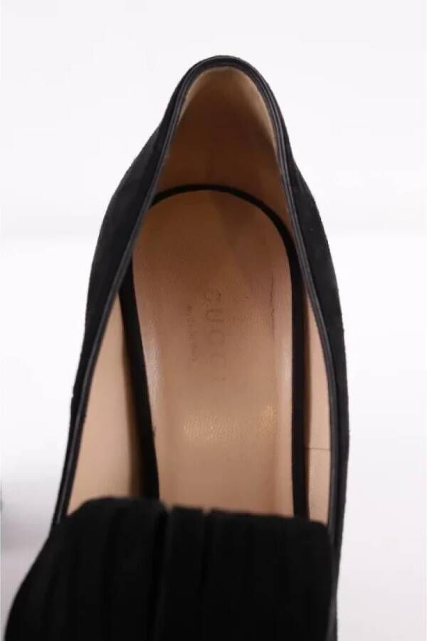 Gucci Vintage Pre-owned Suede heels Black Dames