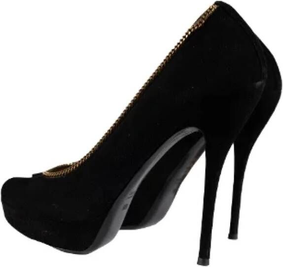 Gucci Vintage Pre-owned Suede heels Black Dames