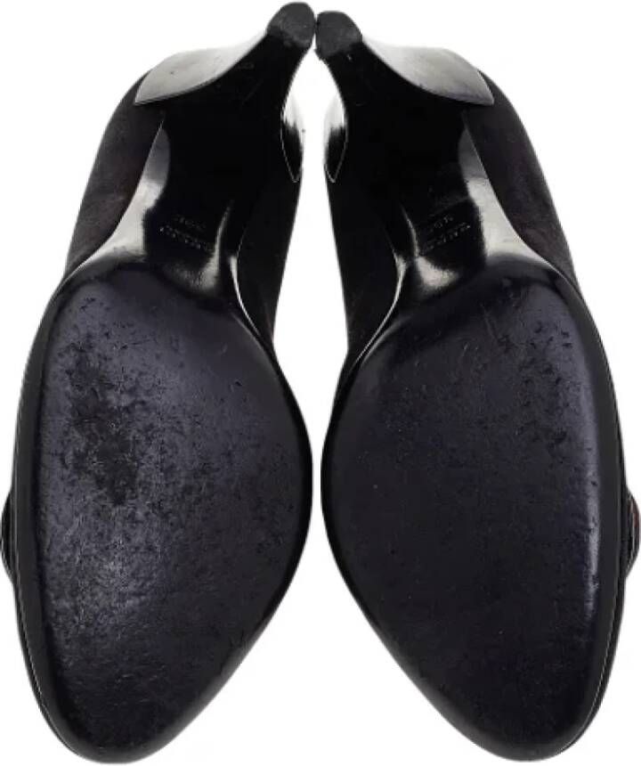 Gucci Vintage Pre-owned Suede heels Black Dames