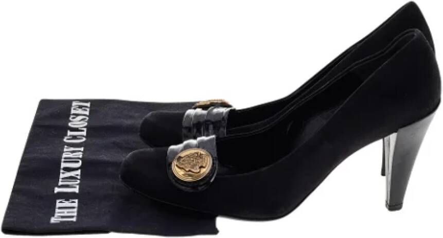 Gucci Vintage Pre-owned Suede heels Black Dames