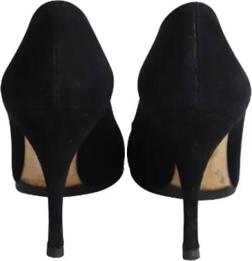 Gucci Vintage Pre-owned Suede heels Black Dames