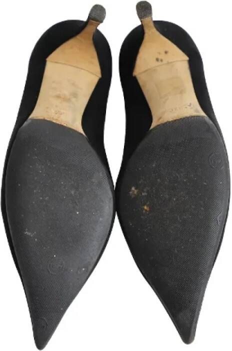 Gucci Vintage Pre-owned Suede heels Black Dames