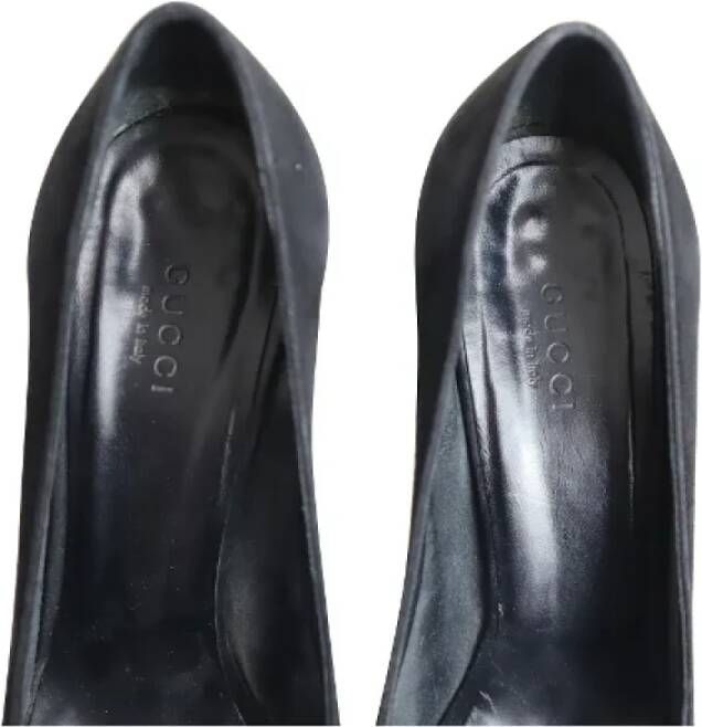 Gucci Vintage Pre-owned Suede heels Black Dames