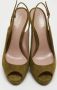 Gucci Vintage Pre-owned Suede heels Green Dames - Thumbnail 3