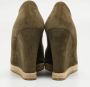 Gucci Vintage Pre-owned Suede heels Green Dames - Thumbnail 5