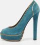 Gucci Vintage Pre-owned Suede heels Green Dames - Thumbnail 2