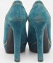 Gucci Vintage Pre-owned Suede heels Green Dames - Thumbnail 5