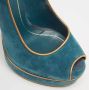 Gucci Vintage Pre-owned Suede heels Green Dames - Thumbnail 8