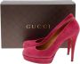 Gucci Vintage Pre-owned Suede heels Red Dames - Thumbnail 7
