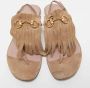 Gucci Vintage Pre-owned Suede sandals Beige Dames - Thumbnail 3