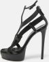 Gucci Vintage Pre-owned Suede sandals Black Dames - Thumbnail 2