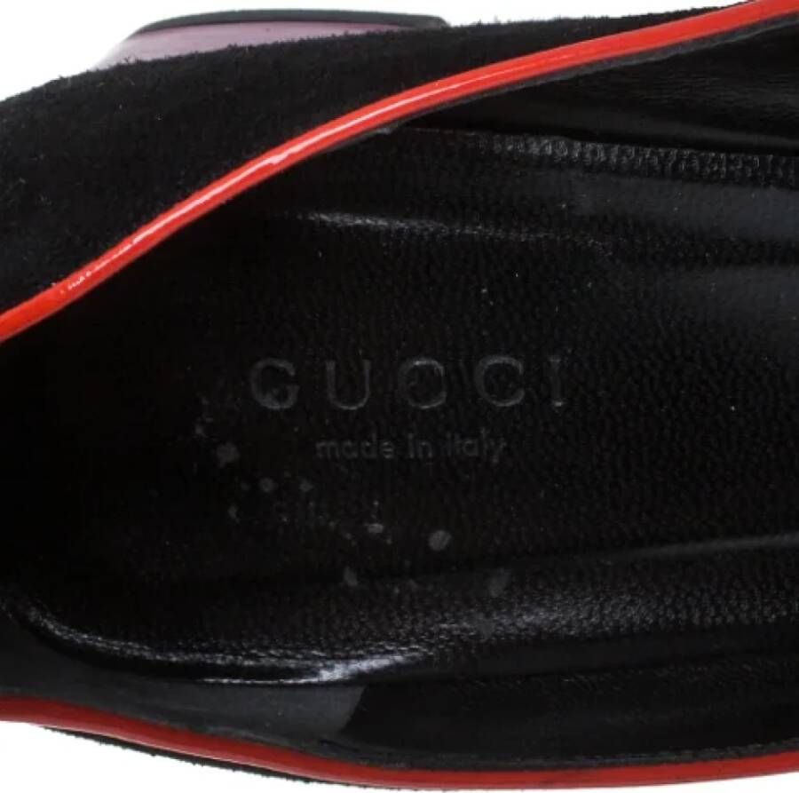 Gucci Vintage Pre-owned Suede sandals Black Dames