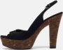 Gucci Vintage Pre-owned Suede sandals Black Dames - Thumbnail 2