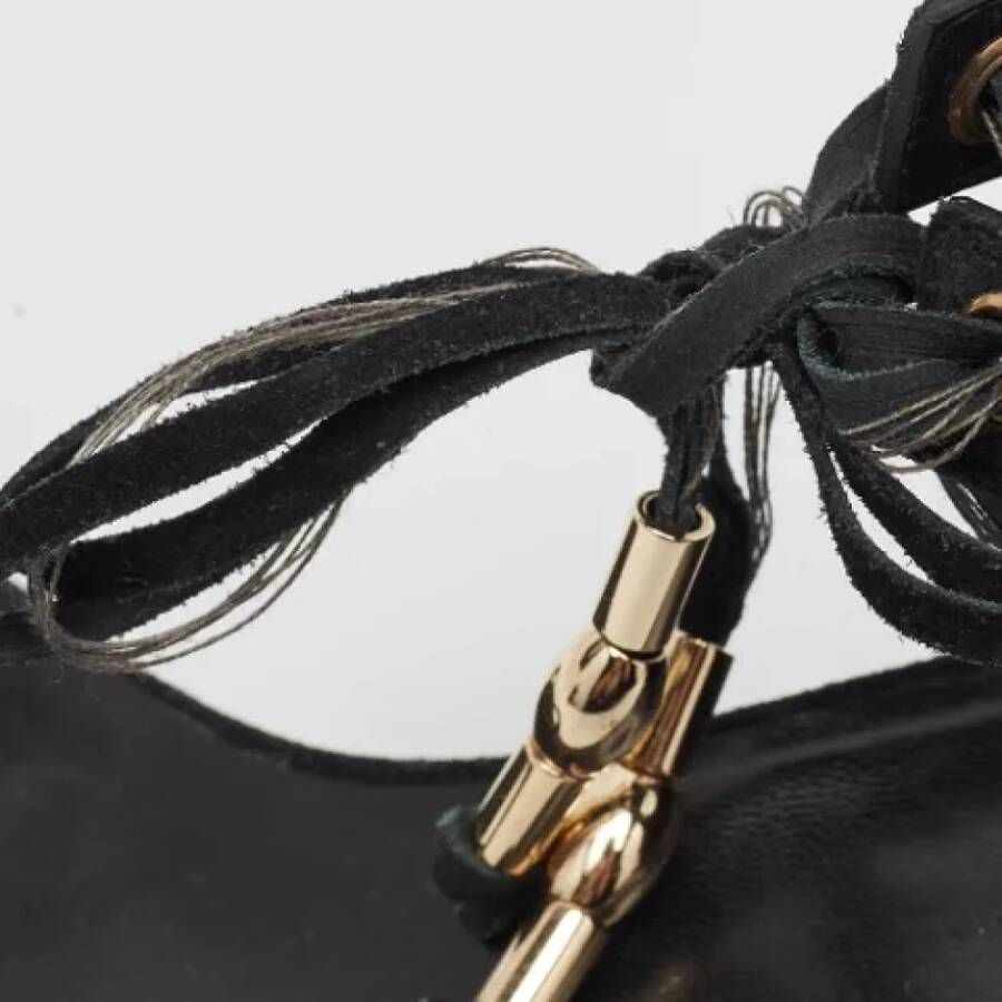 Gucci Vintage Pre-owned Suede sandals Black Dames
