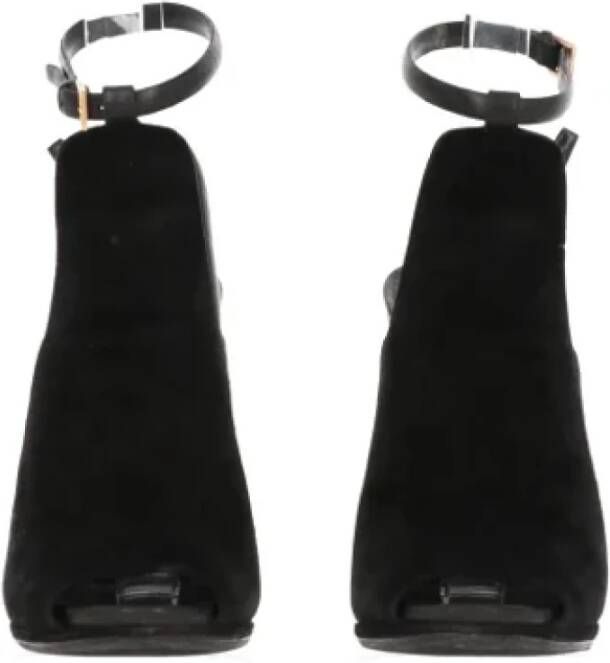 Gucci Vintage Pre-owned Suede sandals Black Dames