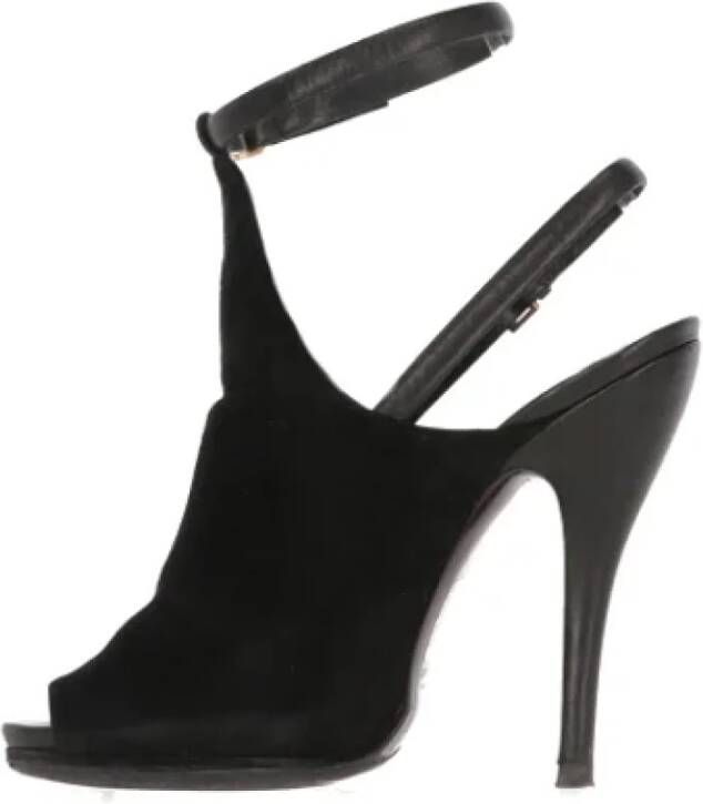 Gucci Vintage Pre-owned Suede sandals Black Dames