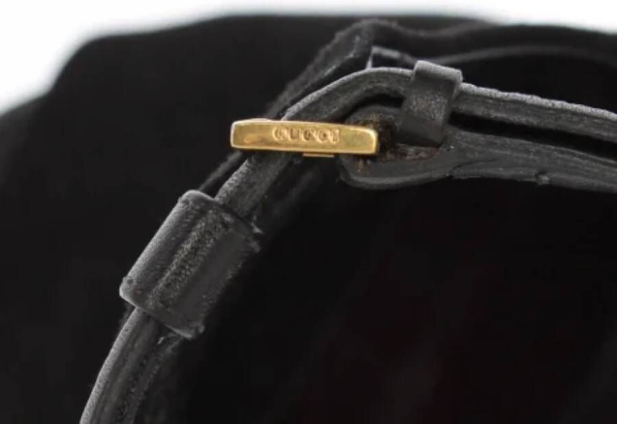 Gucci Vintage Pre-owned Suede sandals Black Dames