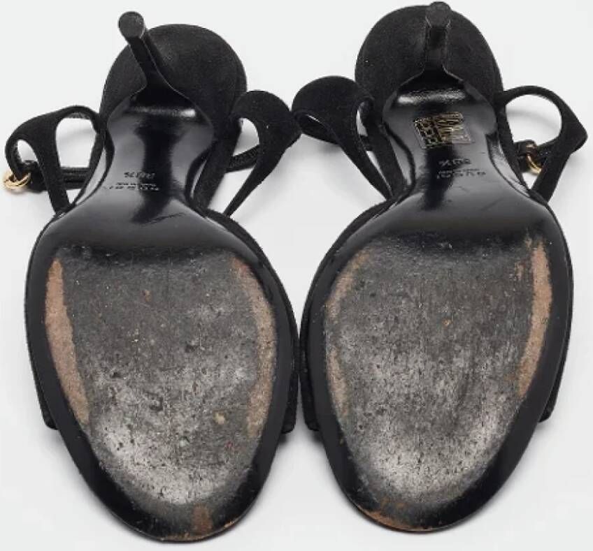Gucci Vintage Pre-owned Suede sandals Black Dames