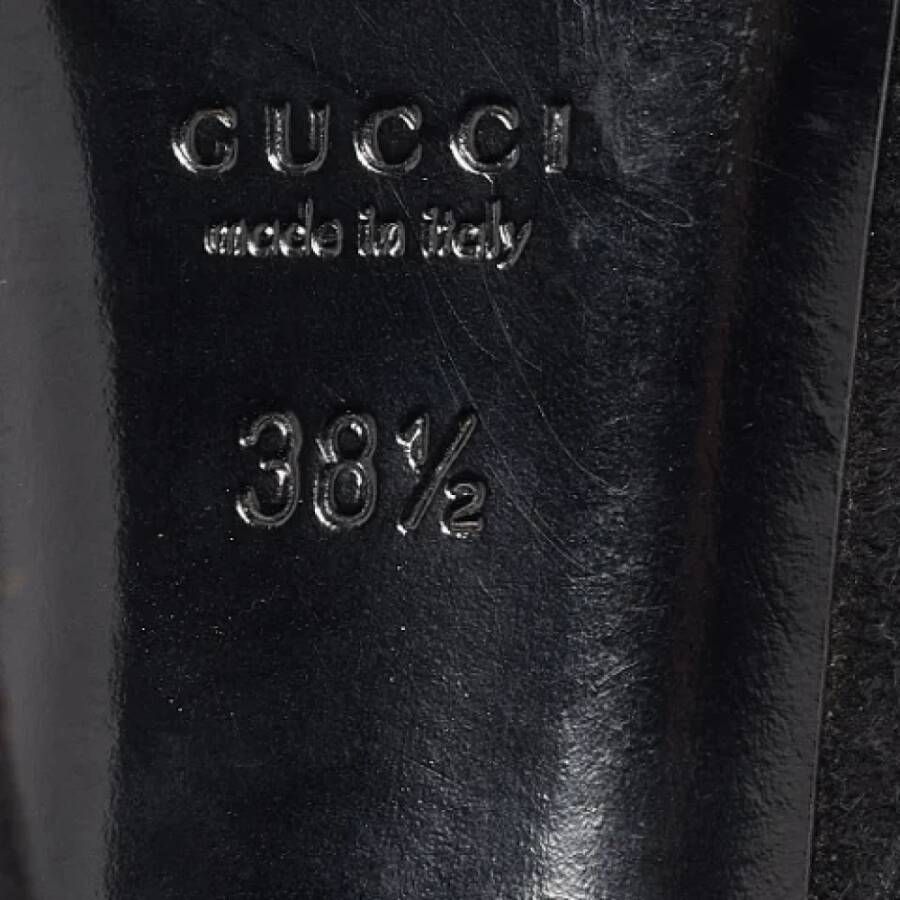 Gucci Vintage Pre-owned Suede sandals Black Dames