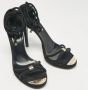 Gucci Vintage Pre-owned Suede sandals Black Dames - Thumbnail 4