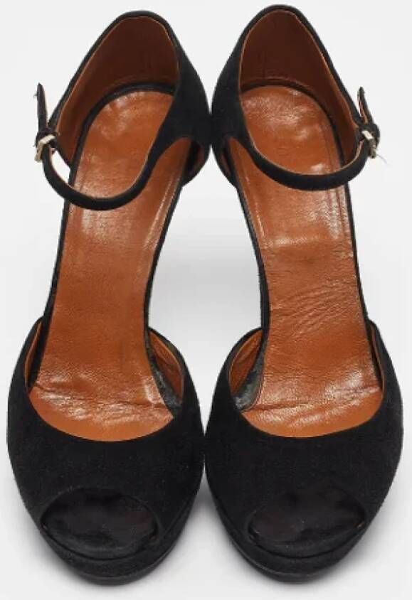 Gucci Vintage Pre-owned Suede sandals Black Dames