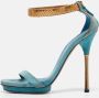 Gucci Vintage Pre-owned Suede sandals Blue Dames - Thumbnail 2
