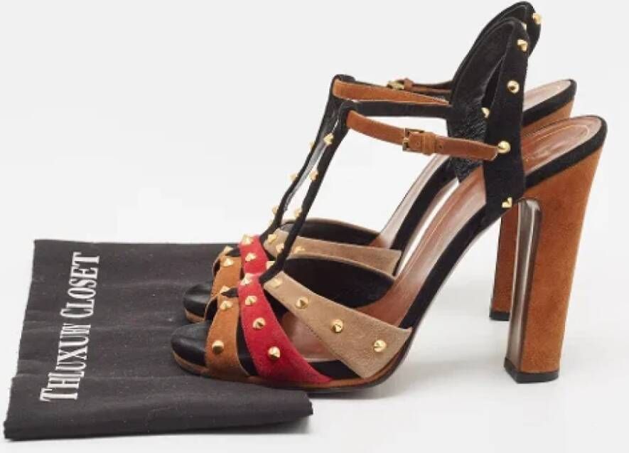 Gucci Vintage Pre-owned Suede sandals Brown Dames