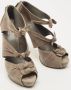 Gucci Vintage Pre-owned Suede sandals Gray Dames - Thumbnail 5
