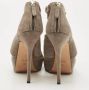 Gucci Vintage Pre-owned Suede sandals Gray Dames - Thumbnail 6