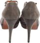 Gucci Vintage Pre-owned Suede sandals Gray Dames - Thumbnail 4