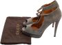 Gucci Vintage Pre-owned Suede sandals Gray Dames - Thumbnail 8