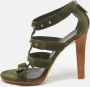 Gucci Vintage Pre-owned Suede sandals Green Dames - Thumbnail 2