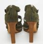 Gucci Vintage Pre-owned Suede sandals Green Dames - Thumbnail 5