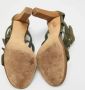 Gucci Vintage Pre-owned Suede sandals Green Dames - Thumbnail 6