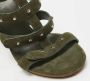 Gucci Vintage Pre-owned Suede sandals Green Dames - Thumbnail 7