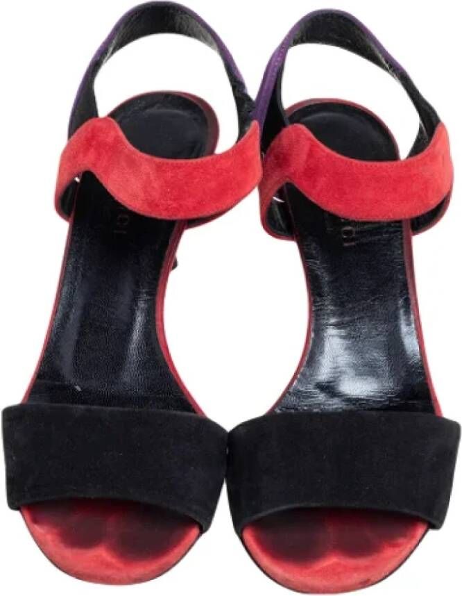 Gucci Vintage Pre-owned Suede sandals Multicolor Dames