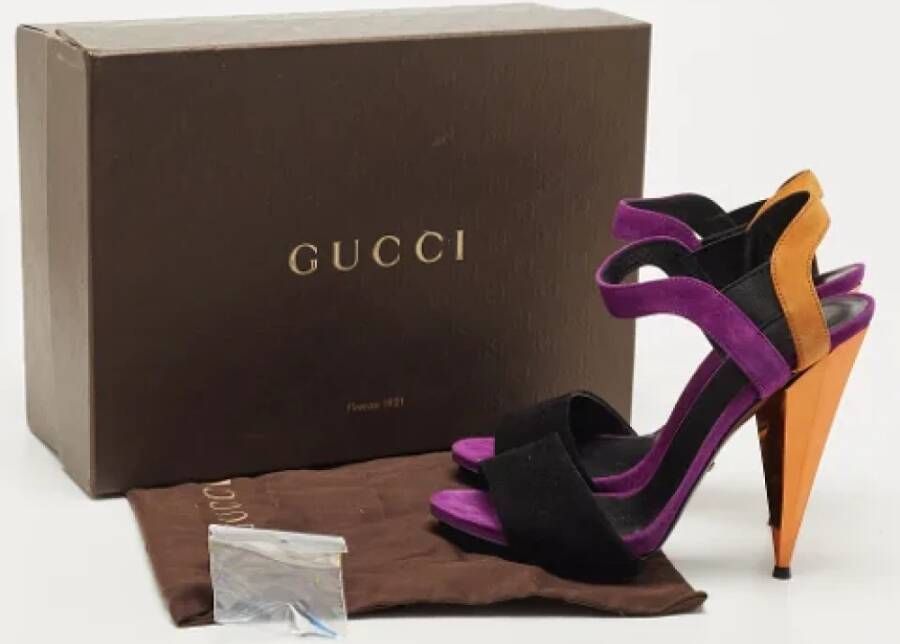 Gucci Vintage Pre-owned Suede sandals Multicolor Dames