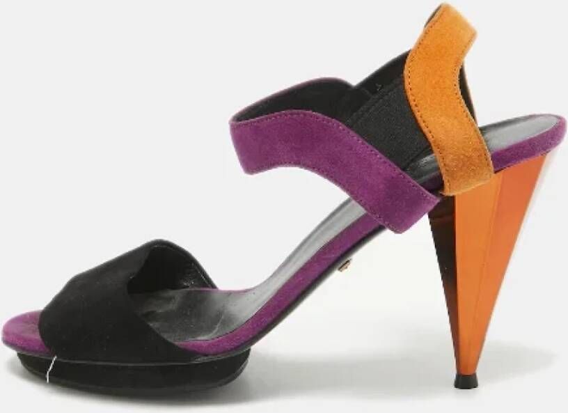 Gucci Vintage Pre-owned Suede sandals Multicolor Dames