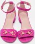 Gucci Vintage Pre-owned Suede sandals Pink Dames - Thumbnail 2