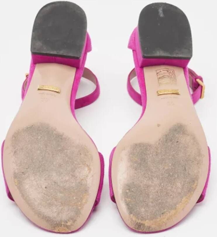 Gucci Vintage Pre-owned Suede sandals Pink Dames