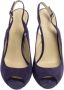 Gucci Vintage Pre-owned Suede sandals Purple Dames - Thumbnail 2