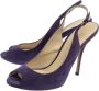 Gucci Vintage Pre-owned Suede sandals Purple Dames - Thumbnail 3