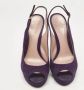 Gucci Vintage Pre-owned Suede sandals Purple Dames - Thumbnail 2