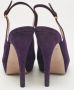 Gucci Vintage Pre-owned Suede sandals Purple Dames - Thumbnail 4