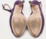 Gucci Vintage Pre-owned Suede sandals Purple Dames - Thumbnail 5