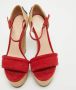 Gucci Vintage Pre-owned Suede sandals Red Dames - Thumbnail 3
