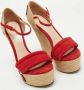 Gucci Vintage Pre-owned Suede sandals Red Dames - Thumbnail 4