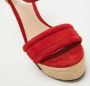 Gucci Vintage Pre-owned Suede sandals Red Dames - Thumbnail 7