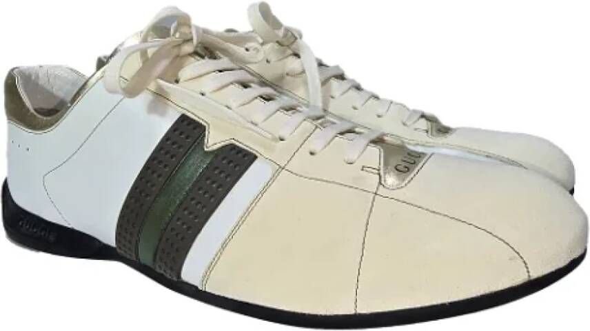 Gucci Vintage Pre-owned Suede sneakers Beige Dames