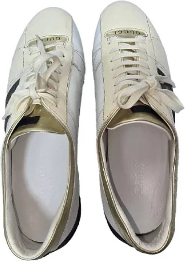 Gucci Vintage Pre-owned Suede sneakers Beige Dames